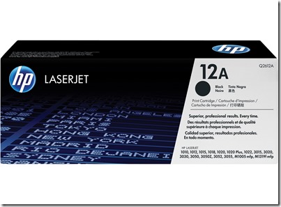 Comment recharger une HP Q2612A