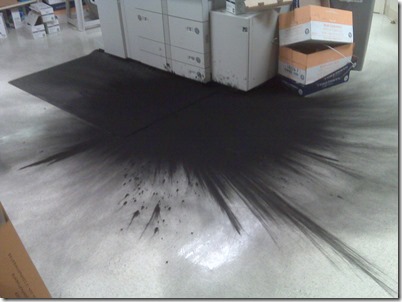 Est-ce que la poudre de toner peut sécher ?